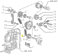 60512689 60707111 Alfa Romeo 75 / 90 / 155 / 164 / 105/115 / Alfetta & Giulietta Steuerkette