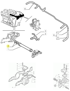 14458480 60813329 Alfa Romeo & Fiat/Lancia water pump seal