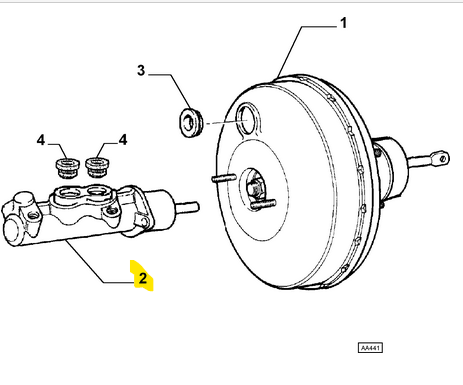 9949652 46833773 Alfa Romeo 156 / Fiat & Lancia Hauptbre