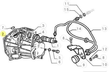 60811295 60801712 Alfa Romeo 164 clutch lever