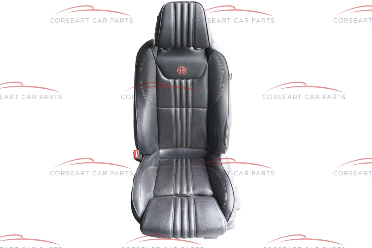 Alfa Romeo 159 939 (ti) drivers seat leather black with red 