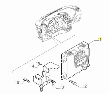 50527135 50525458 Alfa Romeo MiTo Sicherungskasten