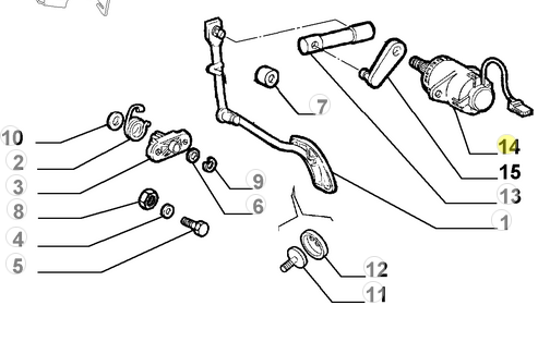 46444280 60815611 Alfa Romeo 166 / Lancia Kappa Potenziomete