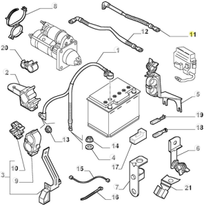 60691537 60667466 Alfa Romeo 156 battery cable