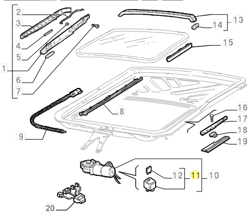 60778557 Alfa Romeo 155 Relais elektrisc box