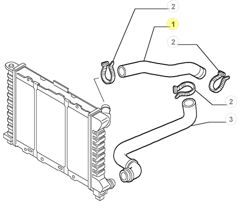 60624584 Alfa Romeo 156 Kühlerschlauch