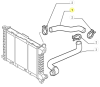 60624584 Alfa Romeo 156 Kühlerschlauch