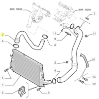50503487 60693770 Alfa Romeo 159 / Brera / Spider Ladeluftschlauch