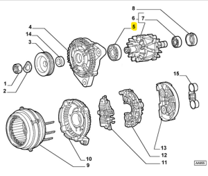 9951249 9949099 Alfa Romeo 156 / 147 / 146 / 145 / GTV drive bearing