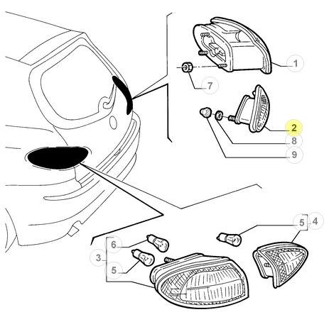 60693791 Alfa Romeo 147 R&uuml;ckleuchte (hinten...
