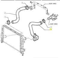 51715325 46742268 Alfa Romeo GT 937 / 147 Kühlerschlauch
