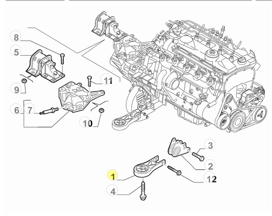 1363377080 71753298 Fiat Ducato Getriebeaufhängung