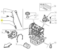 55204709 Alfa Romeo MiTo & Fiat Punto / Linea oil dipstick guide