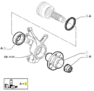 71714460 5890987 Alfa Romeo & Fiat/Lancia Radlagersatz für Vorderachse