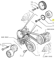 60602136 60812349 Alfa Romeo & Lancia pulley (Bilstein)