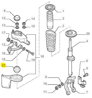 60625002 Alfa Romeo  GT/ 156 / 166 / 147 Federbeinstützlager vorne