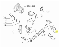50515701 51863694 Fiat Punto / 500L / Fiorino/ Linea - Halterung für Abgasanlage