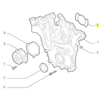 71770144 71749867 Alfa Romeo 159 / Brera / Spider - Dichtung für Kurbelgehäuse