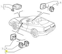 60612494 Alfa Romeo GTV / Spider 916 - Schalter für Fensterheber