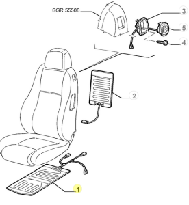 51715410 Alfa Romeo GT 937 - seat heating mat