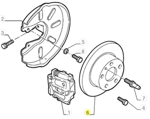60801755 82434070 Alfa Romeo & Fiat/Lancia - Bremsscheibe