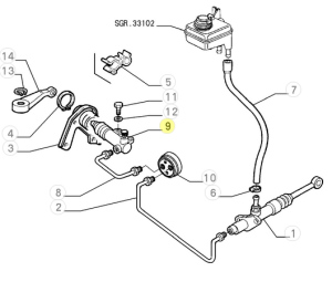 46531636 60815246 Alfa Romeo GTV - clutch cylinder