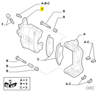 77364991 Alfa Romeo MiTo - brake caliper