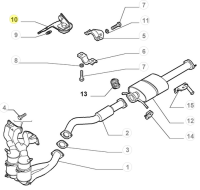 60620653 60812604 Alfa Romeo & Fiat - Auspuffhalter
