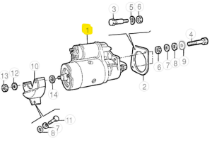 8EA 726 013-001 60522387 Alfa Romeo 115 / 75 - Anlasser (Hella)