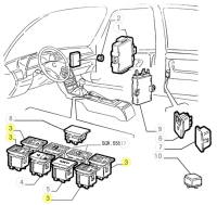 60508223 Alfa Romeo 164 - Fensterheberschalter