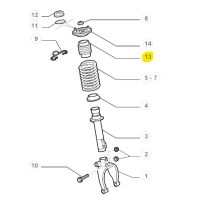 50515169 50708643 Alfa Romeo 159 - Staubschutzkappe Stoßdämpfer vorne