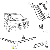 60531193 Alfa Romeo 75 Trunk Moulding Rubber