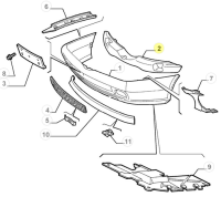 60613367 Alfa Romeo 166 - bumper stop