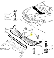 60620543 Alfa Romeo 156 - front cowl panel LH