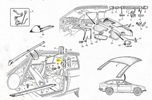 116345301610 Alfa Romeo Alfetta & GTV4+GTV6 (1600-2000) - Schließkeil