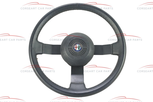 Alfa Romeo Spider 115 86-93 original Lenkrad Leder mit Hupenknopf