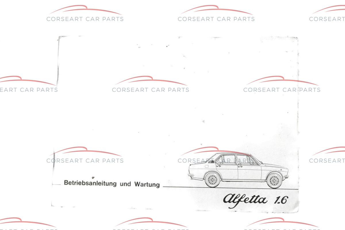 Alfa Romeo Alfetta  (116) 1.6 Betriebsanleitung