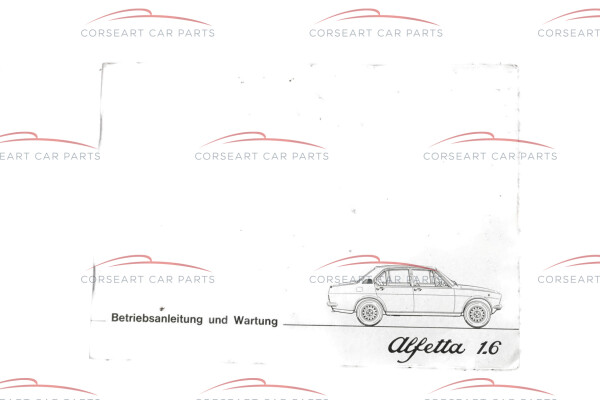 Alfa Romeo Alfetta  (116) 1.6 Betriebsanleitung
