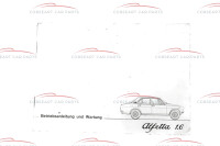 Alfa Romeo Alfetta  (116) 1.6 Betriebsanleitung