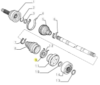 60507864 60800911 Alfa Romeo 164 / 155 / 146 / 145 - Achsmanschettenschelle
