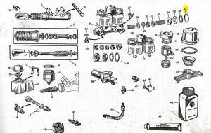 10548450200213 Alfa Romeo Giulia Super & GT Junior & Spider Junior (1300-1600) / Berlina & GTV & Spider (1750-2000) - Dichtung
