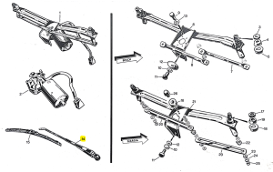 531482 Alfa Romeo Alfasud - wiper arm