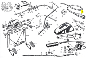 531730 Alfa Romeo Alfasud 901 A / 901 D1 / LUSSO - choke cable