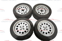 Alfa Romeo Ronal A1 Satz Original Felgen 7J x 15 H2 E25  (Reifen alt) für Alfetta, GTV 116 etc
