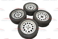 Alfa Romeo Ronal A1 Satz Original Felgen 7J x 15 H2 E25  (Reifen alt) für Alfetta, GTV 116 etc