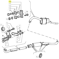 60521407 Alfa Romeo 75 - exhaust rubber mount